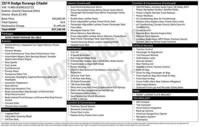 2019 Dodge Durango Citadel AWD