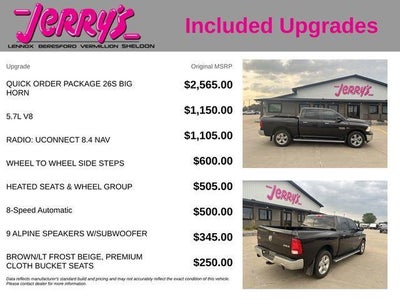 2016 RAM 1500 4WD Crew Cab 5.7 Ft Box Big Horn