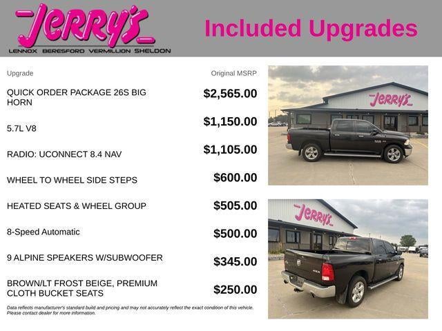 2016 RAM 1500 4WD Crew Cab 5.7 Ft Box Big Horn