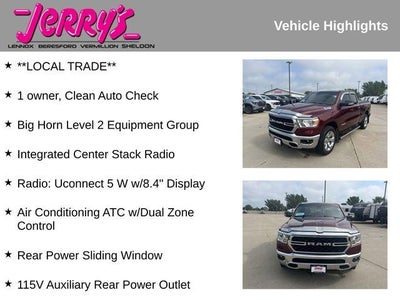 2022 RAM 1500 Big Horn 4x4 Quad Cab 6'4" Box