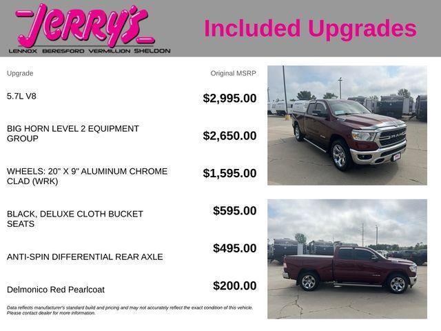 2022 RAM 1500 Big Horn 4x4 Quad Cab 6'4" Box