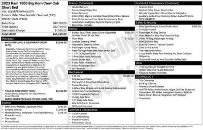 2023 RAM 1500 Big Horn 4x4 Crew Cab 5'7" Box