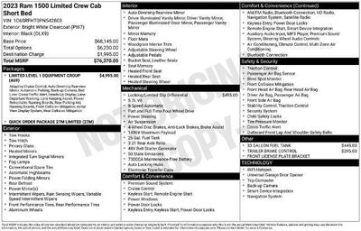 2023 RAM 1500 Limited 4x4 Crew Cab 5'7" Box