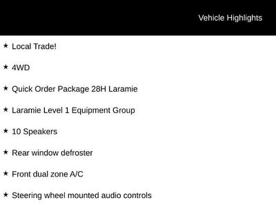 2020 RAM 1500 Laramie 4x4 Crew Cab 5'7" Box