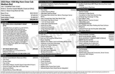 2022 RAM 1500 Big Horn 4x4 Crew Cab 6'4" Box