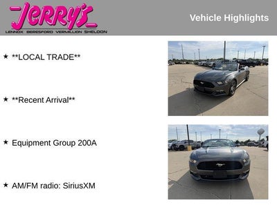 2016 Ford Mustang 2dr Conv EcoBoost Premium