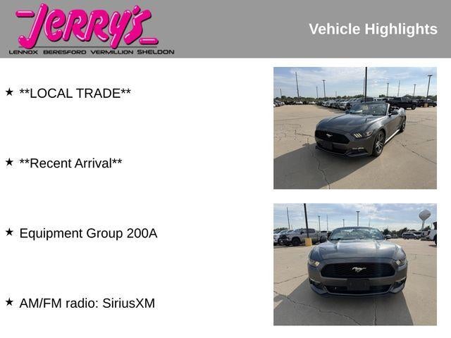 2016 Ford Mustang 2dr Conv EcoBoost Premium