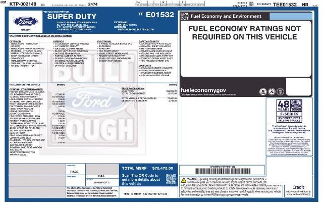 2026 Ford Super Duty F-350 DRW XL 4WD Crew Cab 179" WB 60" CA