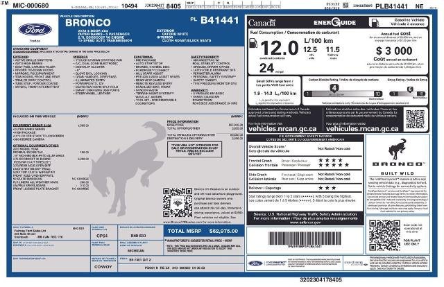 2023 Ford Bronco Outer Banks 4 Door 4x4