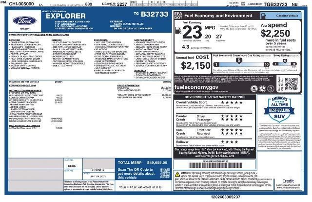 2026 Ford Explorer Active w/100A Pkg 4WD