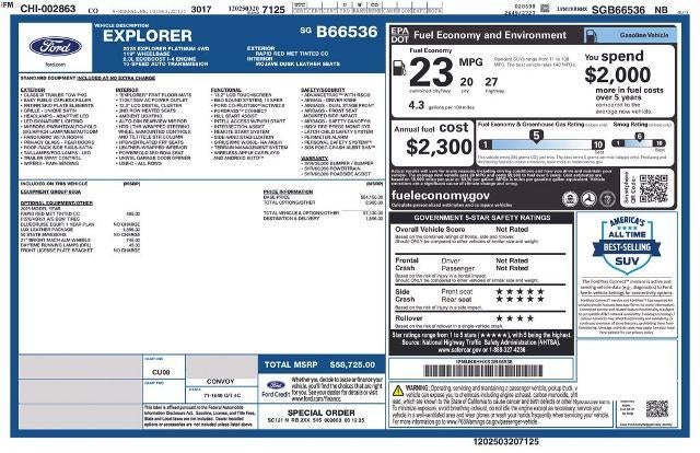 2025 Ford Explorer Platinum 4WD