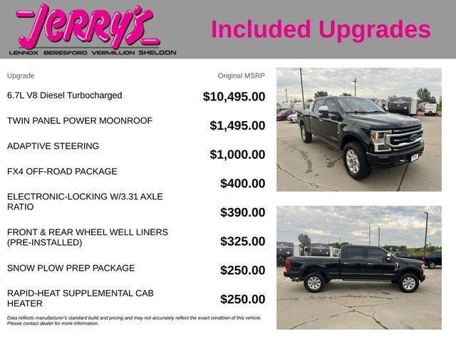 2021 Ford Super Duty F-250 SRW Platinum 4WD Crew Cab 6.75' Box
