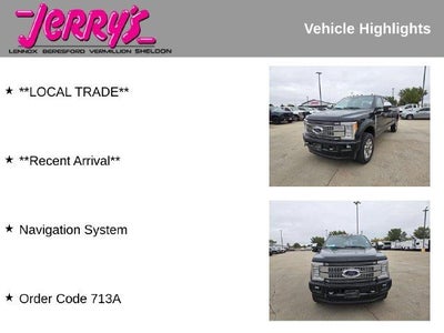2018 Ford Super Duty F-350 SRW Platinum 4WD Crew Cab 6.75' Box