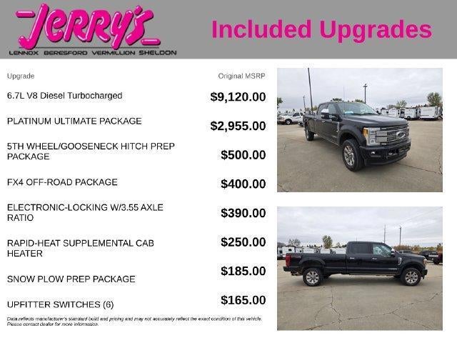 2018 Ford Super Duty F-350 SRW Platinum 4WD Crew Cab 6.75' Box