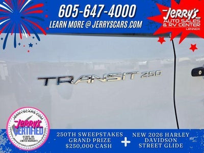 2024 Ford Transit Cargo Van T-250 130" Low Rf 9070 GVWR AWD