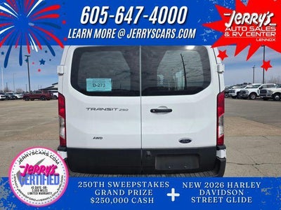 2024 Ford Transit Cargo Van T-250 130" Low Rf 9070 GVWR AWD