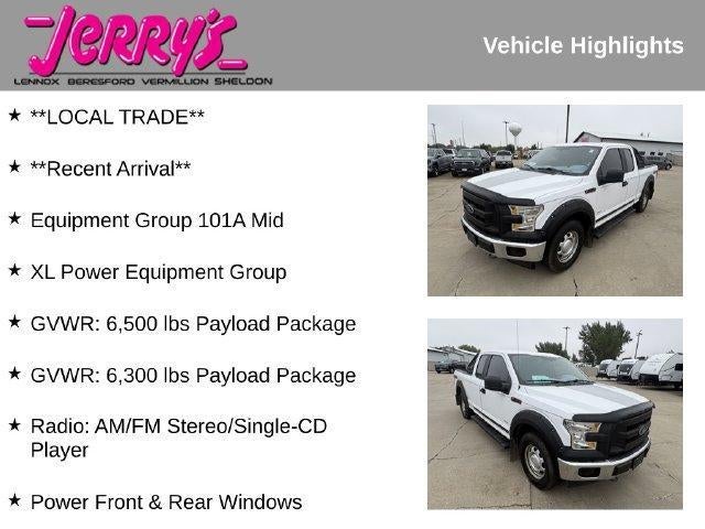 2017 Ford F-150 XL 4WD SuperCab 6.5' Box