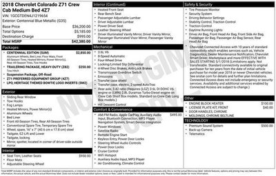 2018 Chevrolet Colorado Crew Cab Short Box 4-Wheel Drive Z71