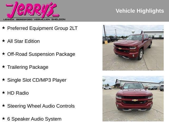 2018 Chevrolet Silverado 1500 Double Cab Standard Box 4-Wheel Drive LT Z71