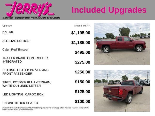 2018 Chevrolet Silverado 1500 Double Cab Standard Box 4-Wheel Drive LT Z71