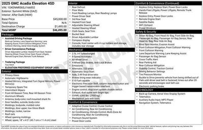 2025 GMC Acadia AWD Elevation