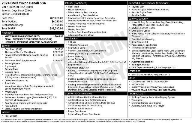 2024 GMC Yukon 4WD 4dr Denali