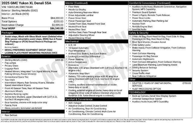 2025 GMC Yukon XL 4WD 4dr Denali