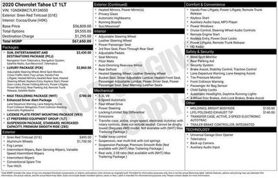 2020 Chevrolet Tahoe 4WD LT