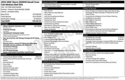 2024 GMC Sierra 2500 HD Crew Cab Standard Box 4-Wheel Drive Denali