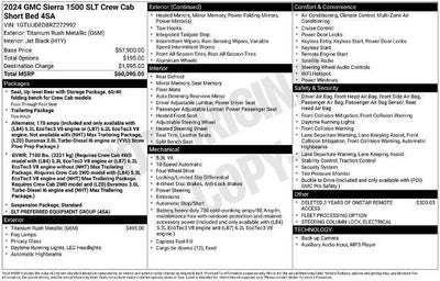 2024 GMC Sierra 1500 Crew Cab Short Box 4-Wheel Drive SLT