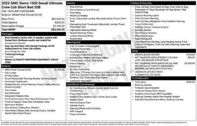 2022 GMC Sierra 1500 Crew Cab Short Box 4-Wheel Drive Denali Ultimate