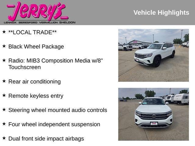 2022 Volkswagen Atlas 3.6L V6 SE w/Technology 4MOTION