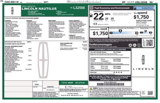 2019 Lincoln Nautilus Reserve AWD