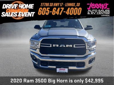 2020 RAM 3500 Big Horn 4x4 Crew Cab 8' Box