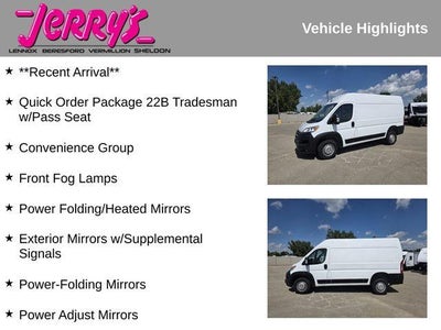 2025 RAM ProMaster Cargo Van Tradesman 2500 High Roof 136" WB