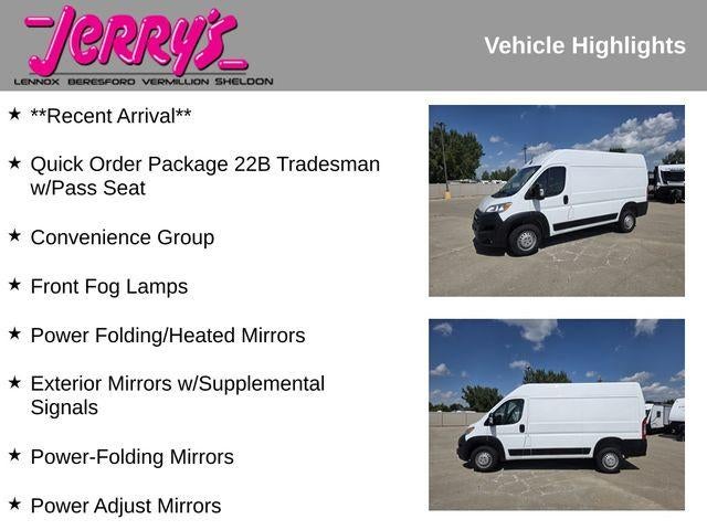 2025 RAM ProMaster Cargo Van Tradesman 2500 High Roof 136" WB