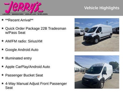 2025 RAM ProMaster Cargo Van Tradesman 2500 High Roof 159" WB