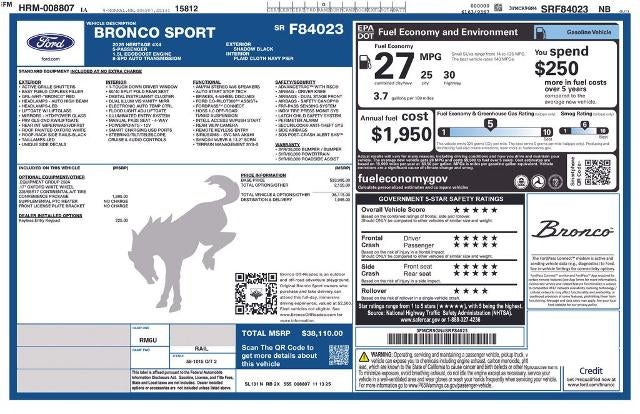 2025 Ford Bronco Sport Heritage 4x4