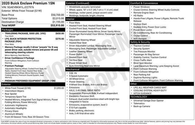 2020 Buick Enclave Premium AWD