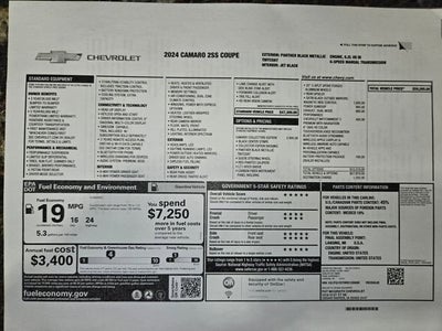 2024 Chevrolet Camaro 2SS