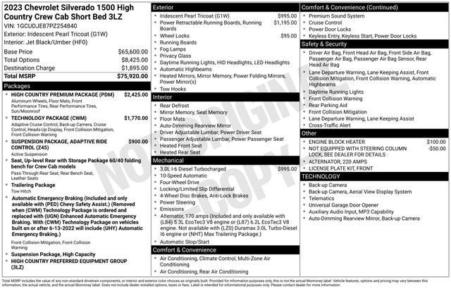 2023 Chevrolet Silverado 1500 High Country