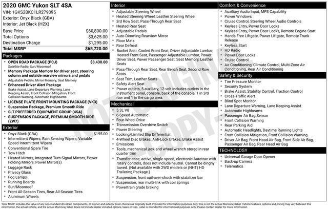 2020 GMC Yukon SLT