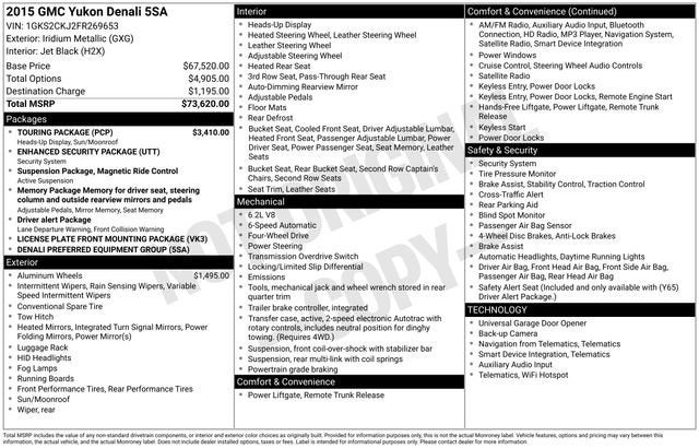 2015 GMC Yukon Denali