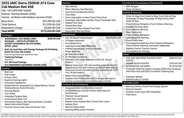 2025 GMC Sierra 2500 HD AT4