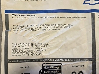 1995 Chevrolet Monte Carlo Z34