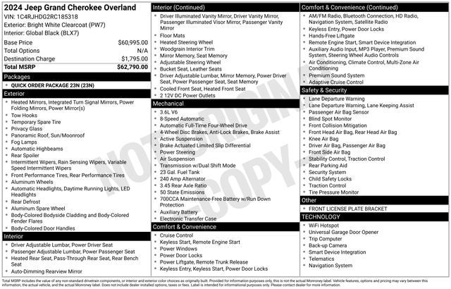 2024 Jeep Grand Cherokee Overland