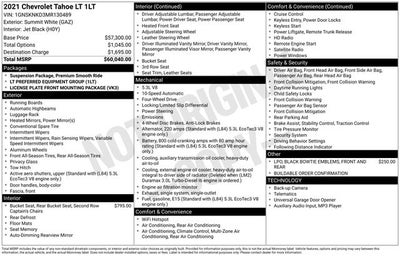 2021 Chevrolet Tahoe LT