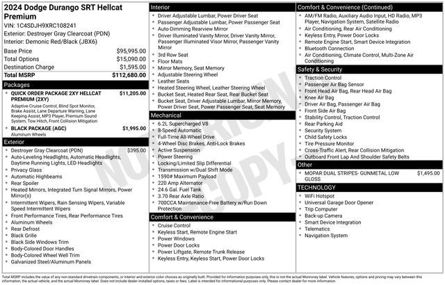 2024 Dodge Durango SRT Hellcat